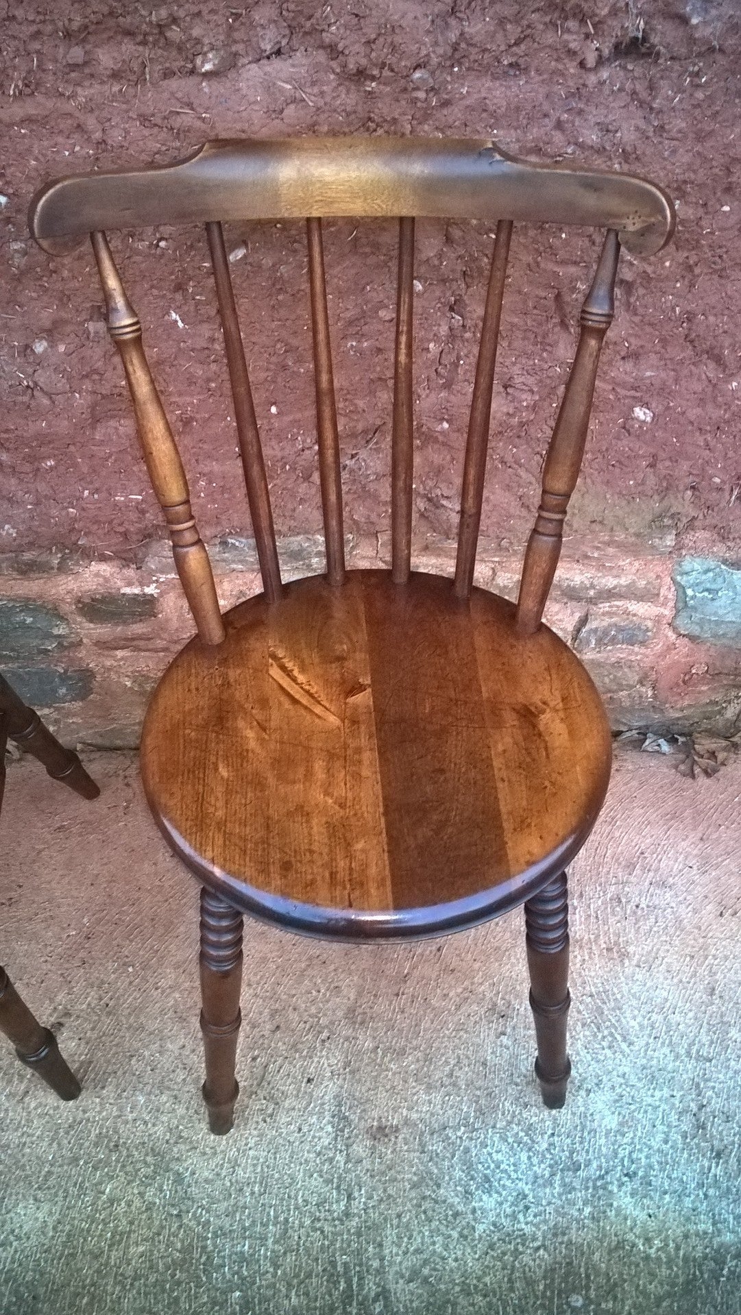 Set Of Four Antique Kitchen Chairs