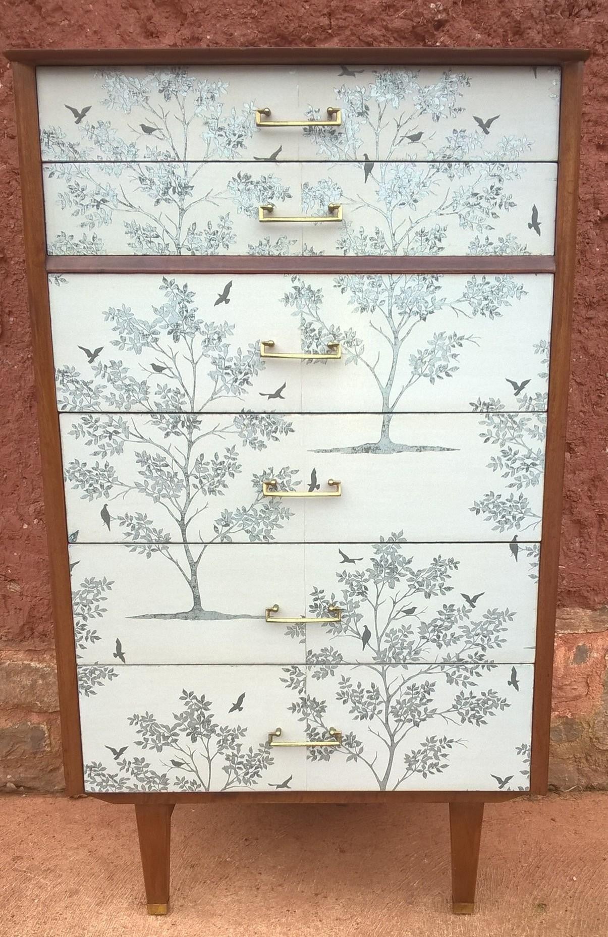 Upcycled Vintage Retro Chest Of Drawers