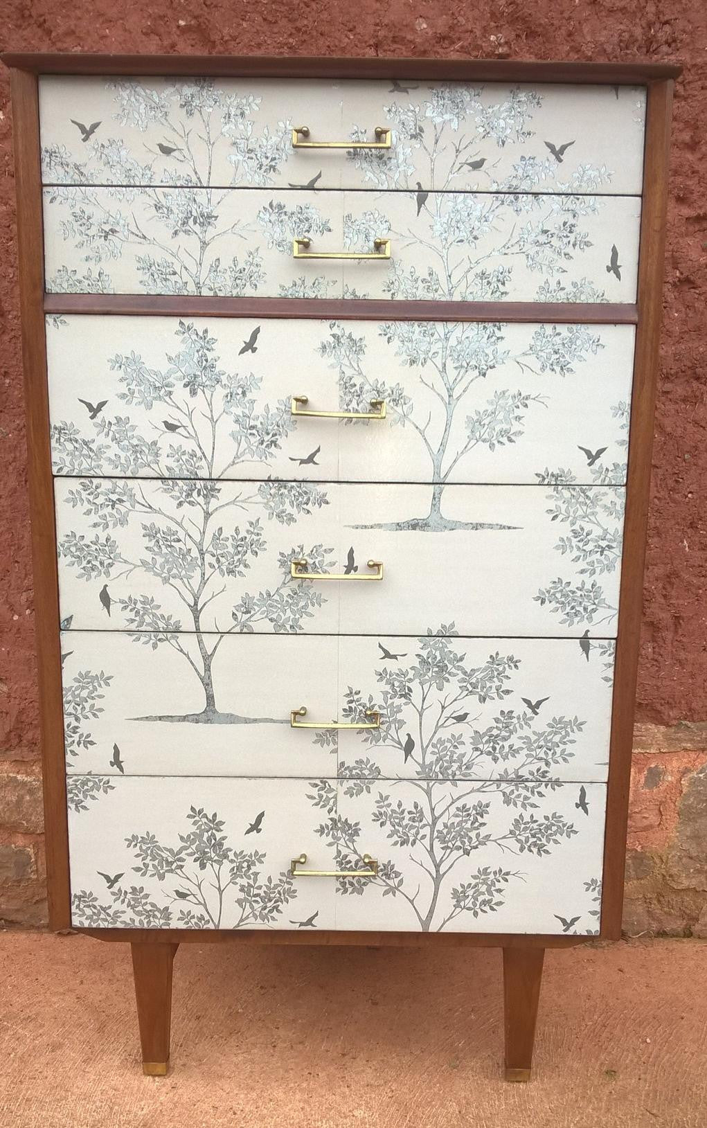 Upcycled Vintage Retro Chest Of Drawers
