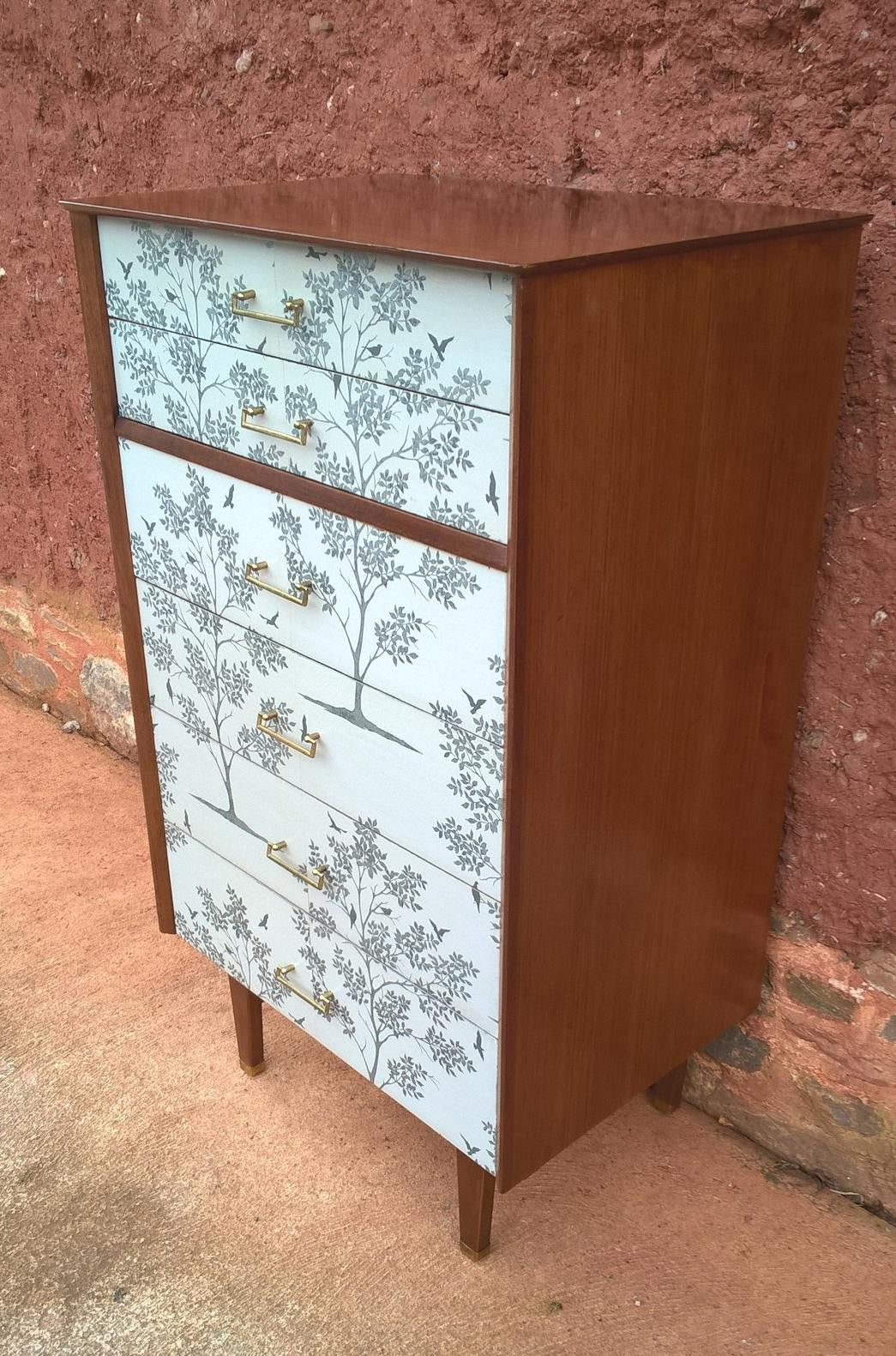 Upcycled Vintage Retro Chest Of Drawers