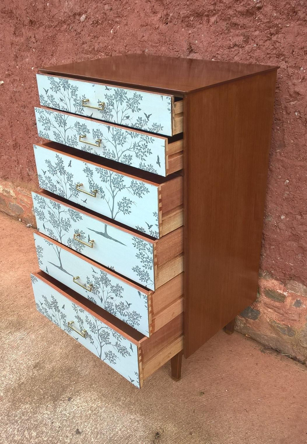 Upcycled Vintage Retro Chest Of Drawers
