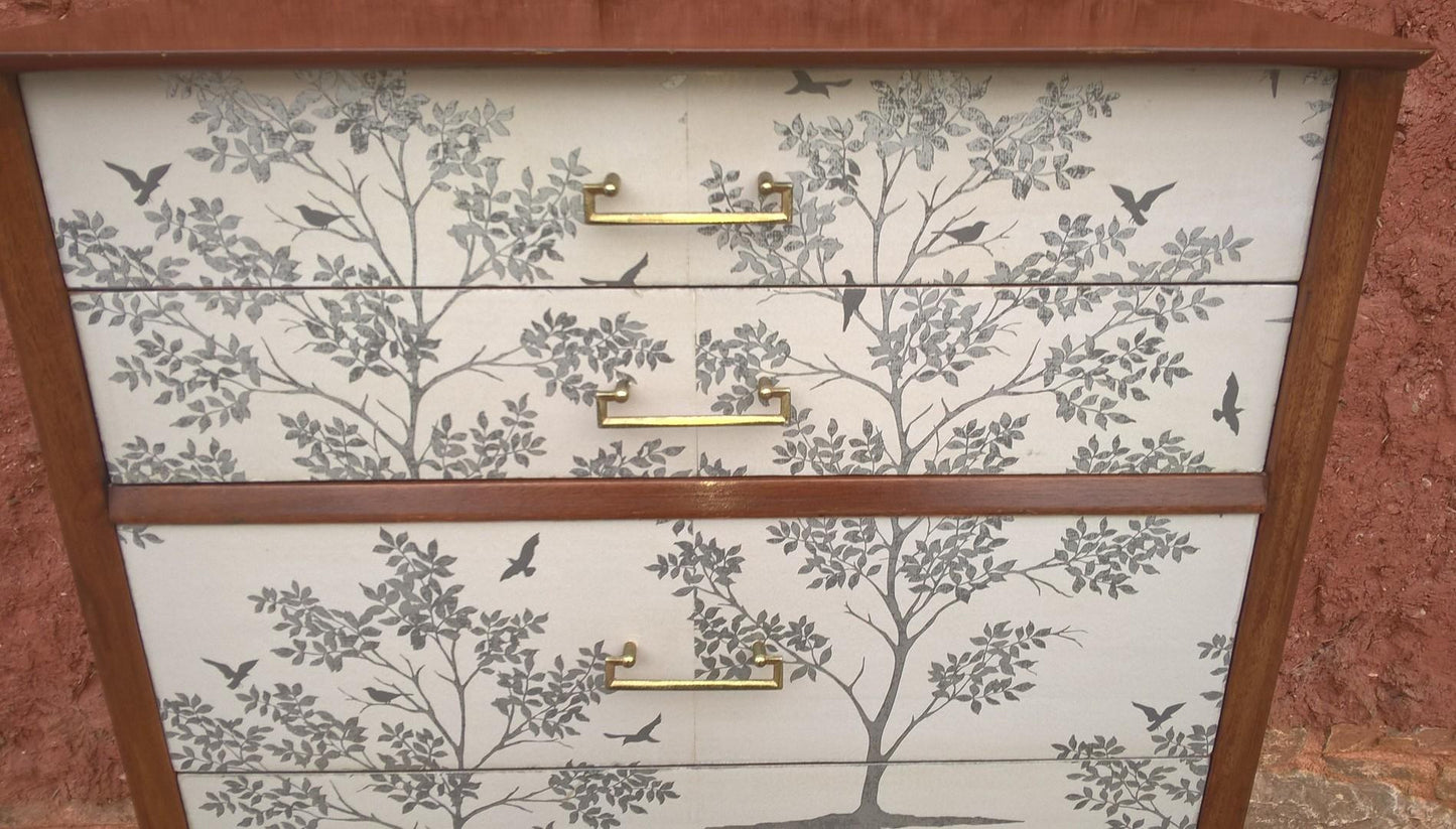Upcycled Vintage Retro Chest Of Drawers