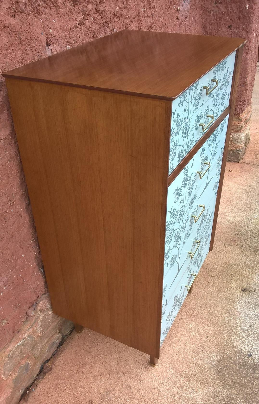 Upcycled Vintage Retro Chest Of Drawers
