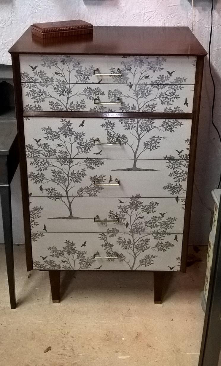 Upcycled Vintage Retro Chest Of Drawers