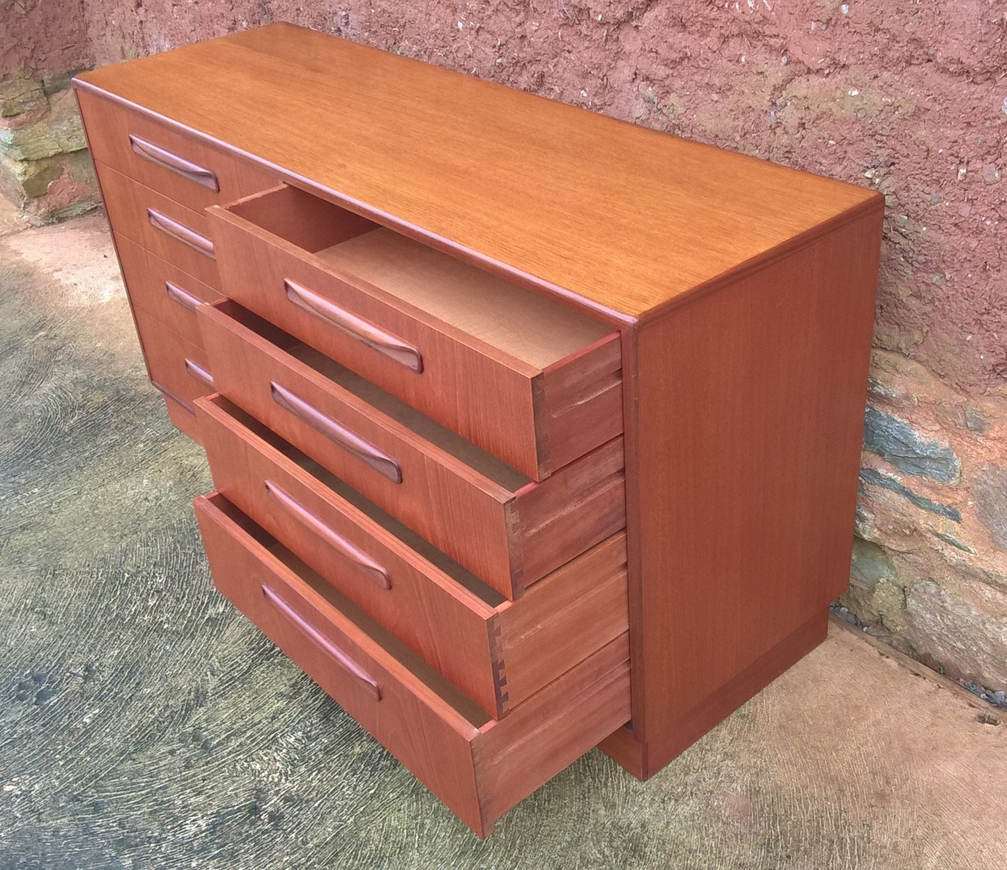 G Plan Retro Teak Chest Of 8 Drawers