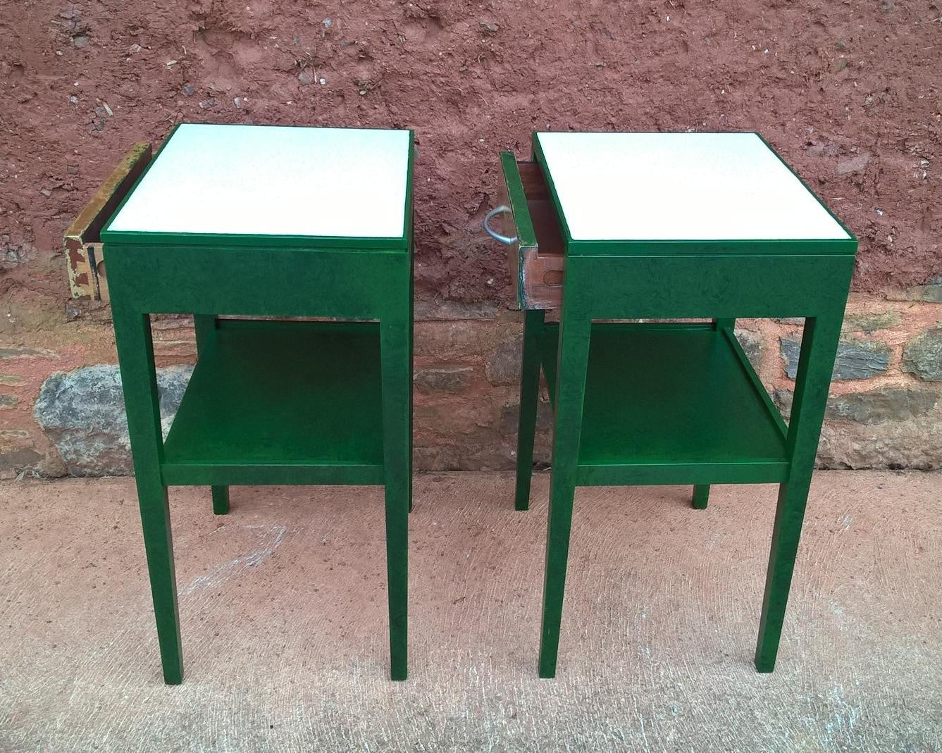 Pair Of Retro Bedside Tables or Lamp Tables