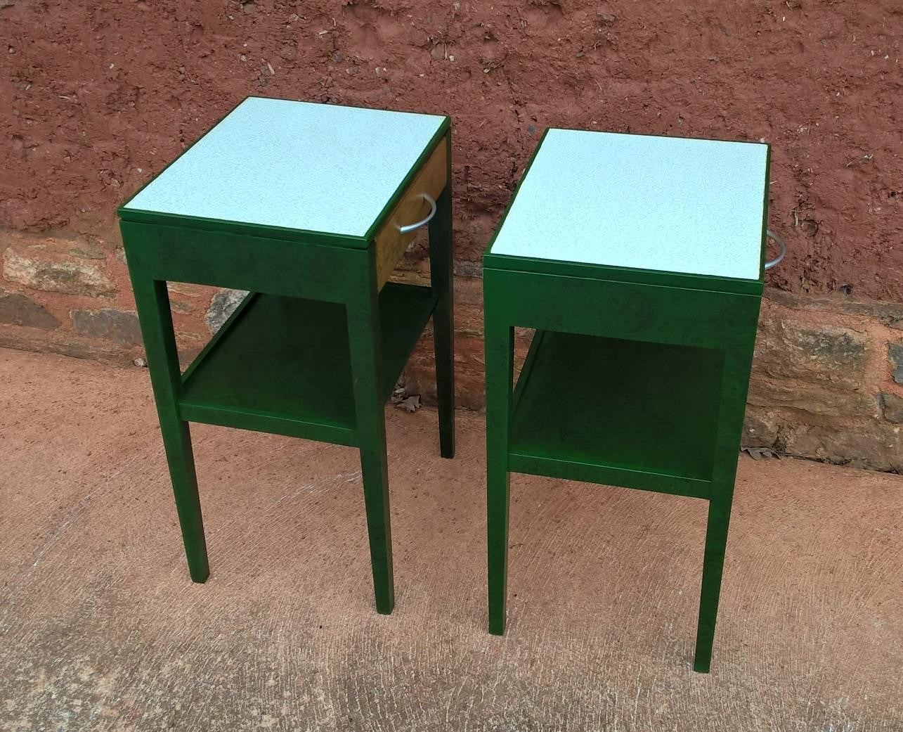 Pair Of Retro Bedside Tables or Lamp Tables