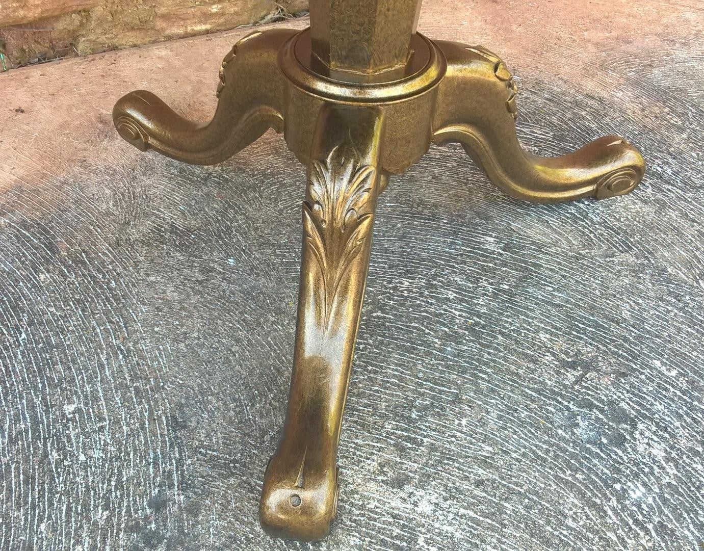 Upcycled Antique Mahogany Dining Table On Carved Tripod Base