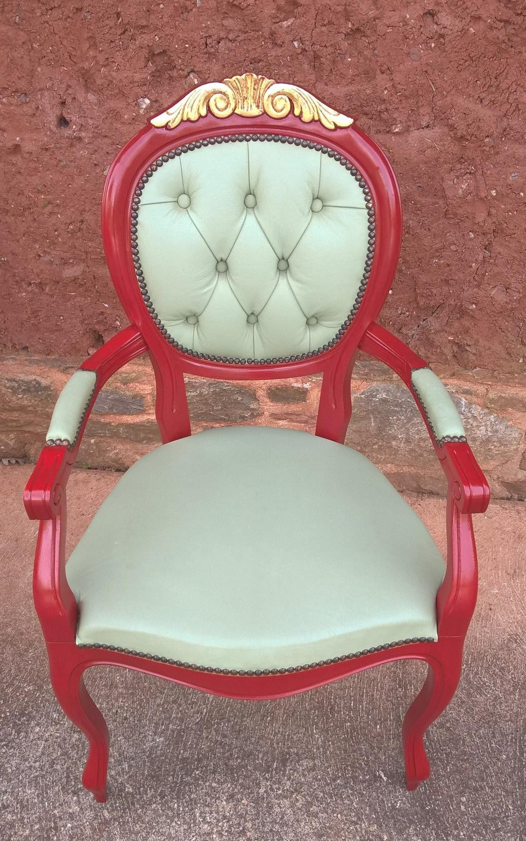 Pair Of French Style Armchairs / Carver Chairs