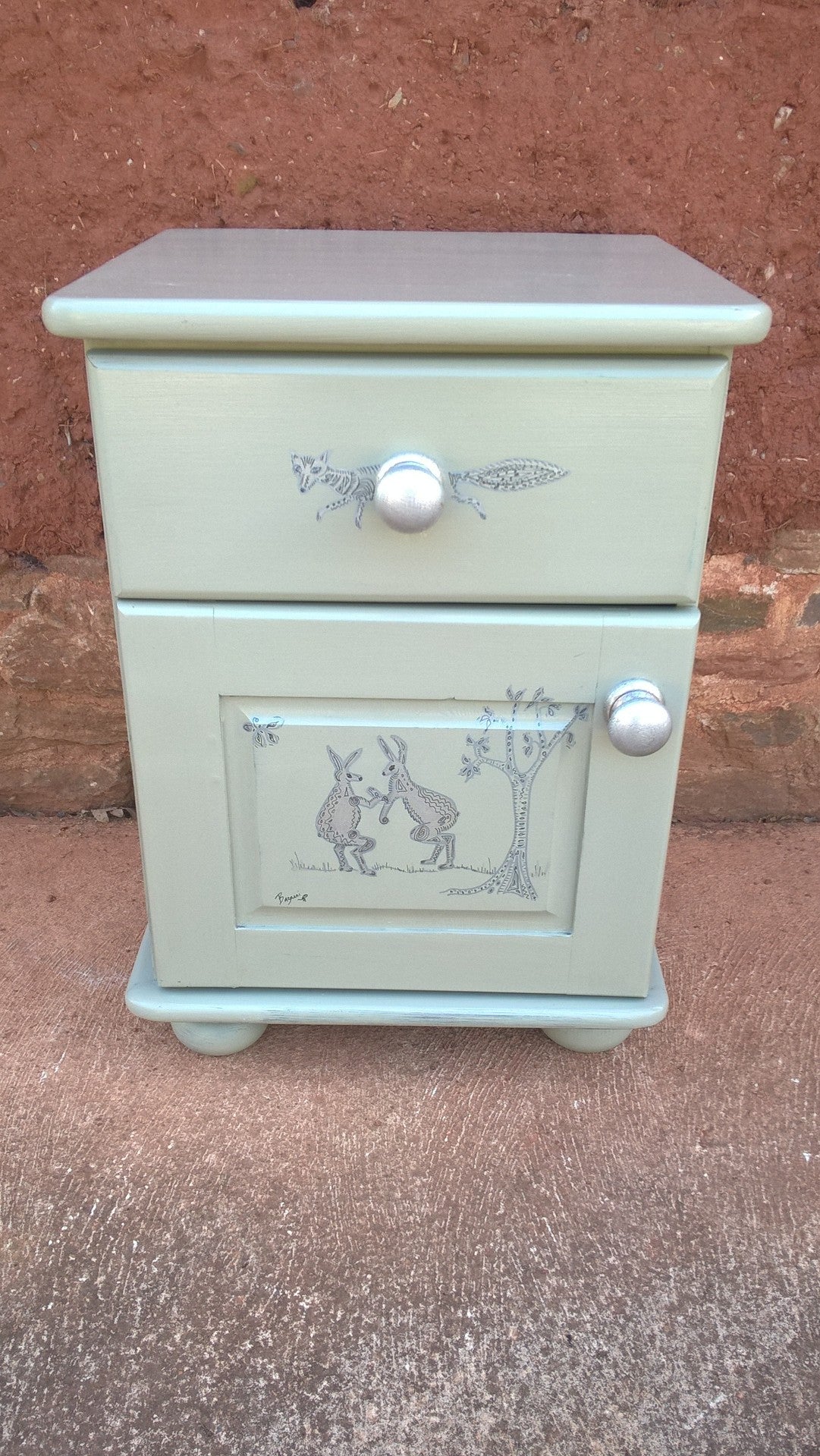 Delightful Pair Of Solid Vintage Pine Bedside Cabinets.