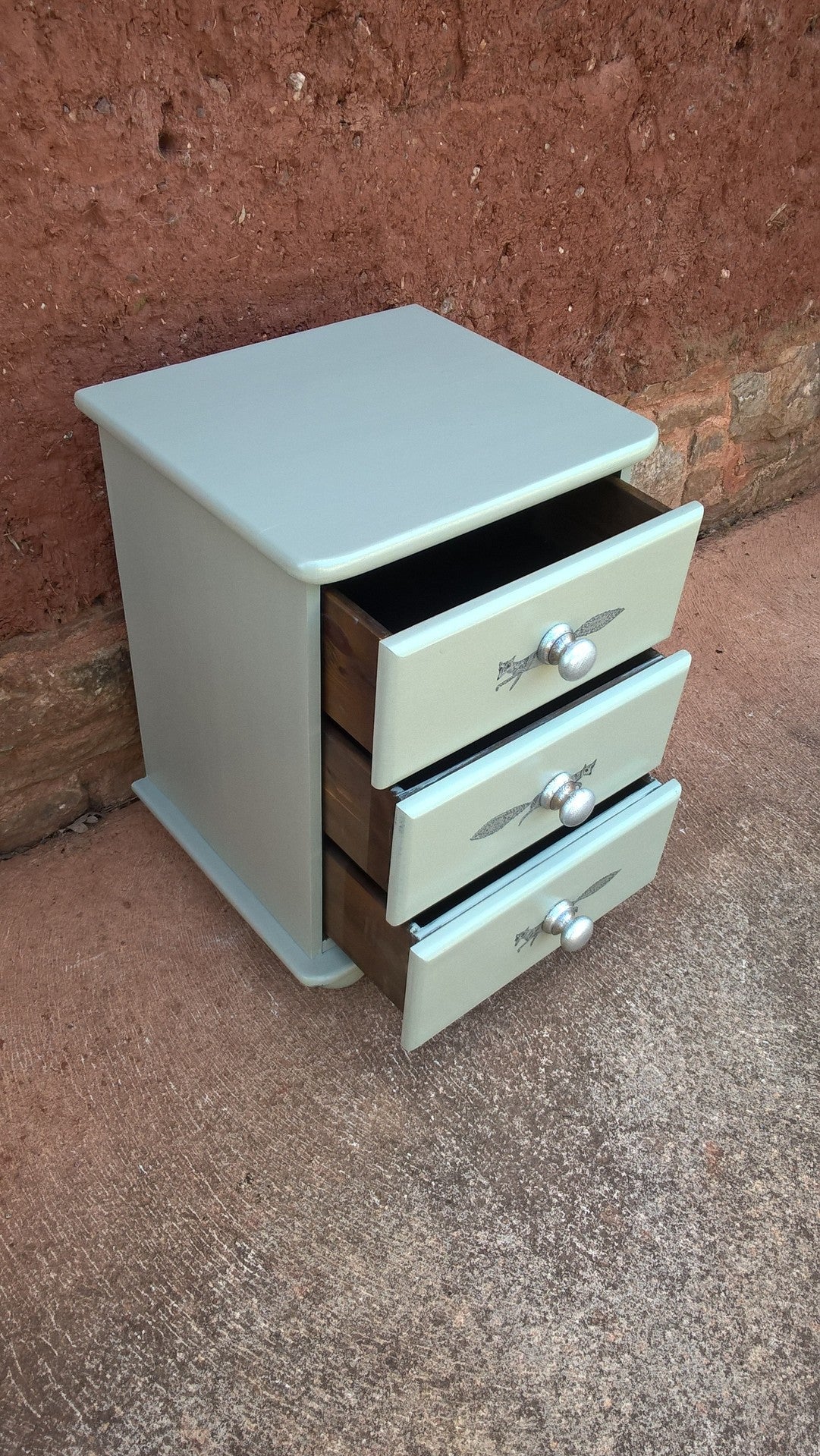 Delightful Pair Of Solid Vintage Pine Bedside Cabinets.