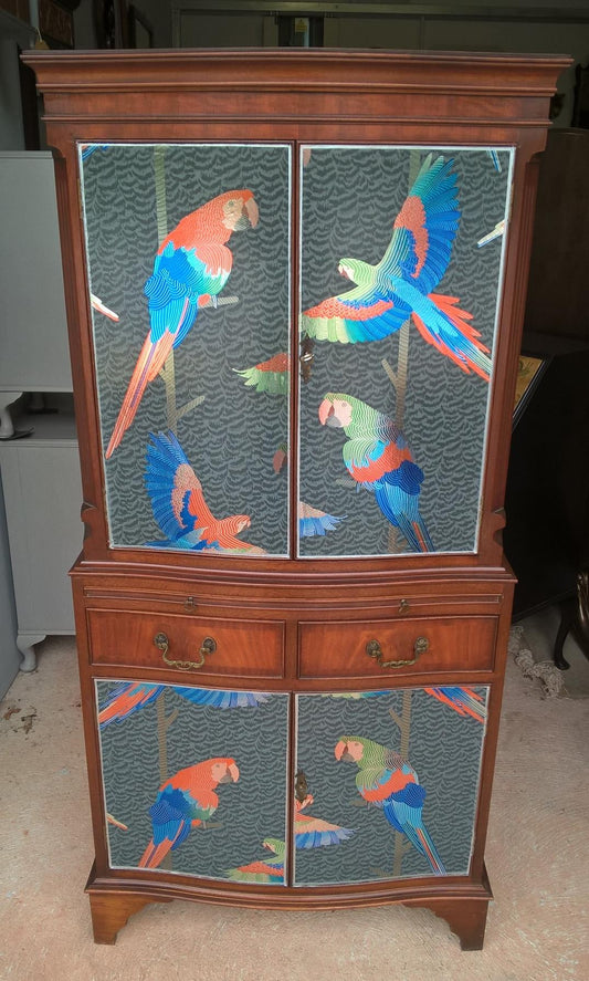 Stunning Vintage Mahogany Drinks Cabinet - Made By Bevan Funnell