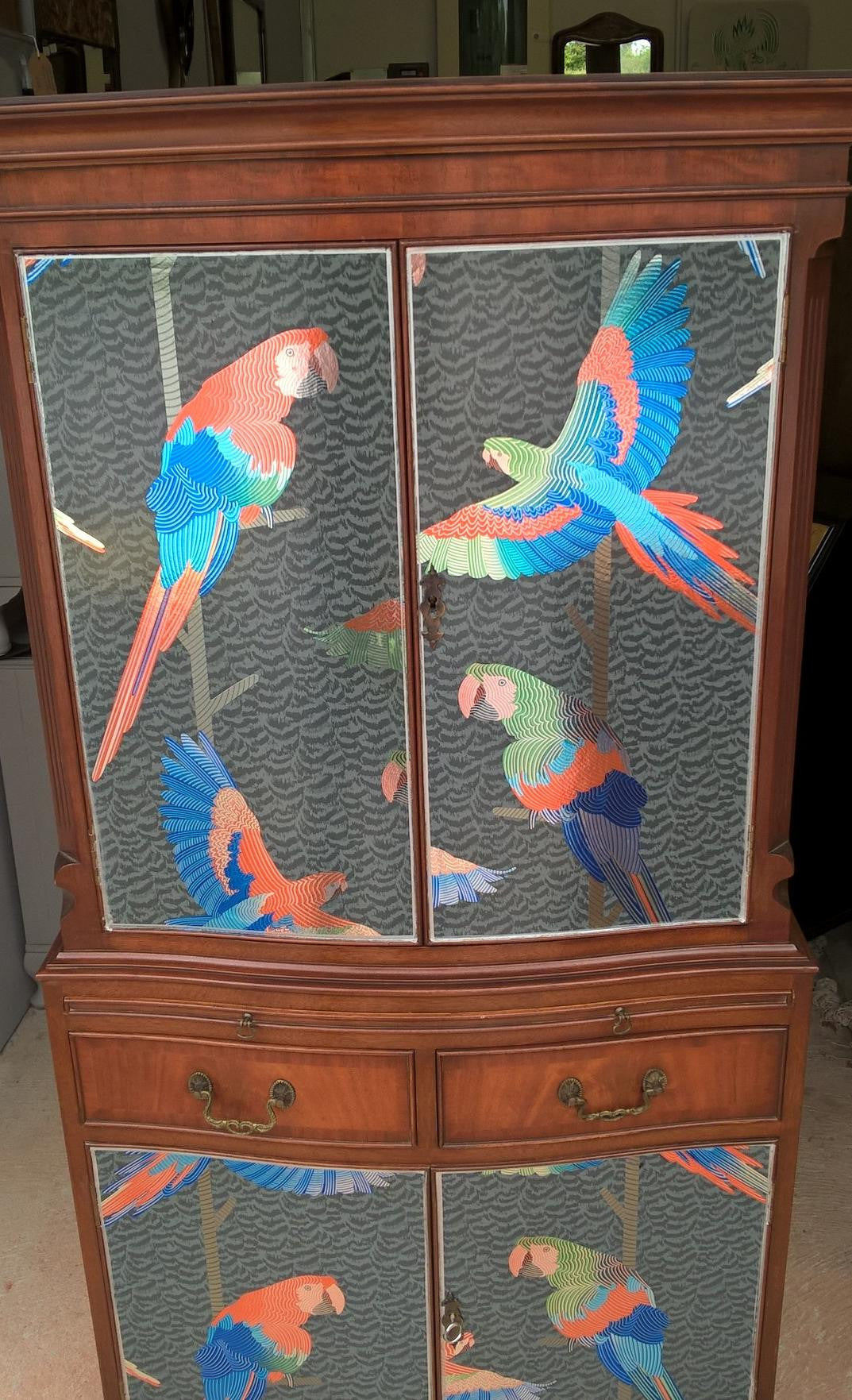 Stunning Vintage Mahogany Drinks Cabinet - Made By Bevan Funnell