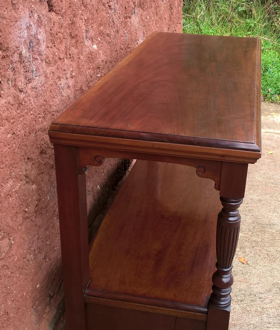 Handsome Arts and Crafts Solid Walnut Buffet / Serving Table