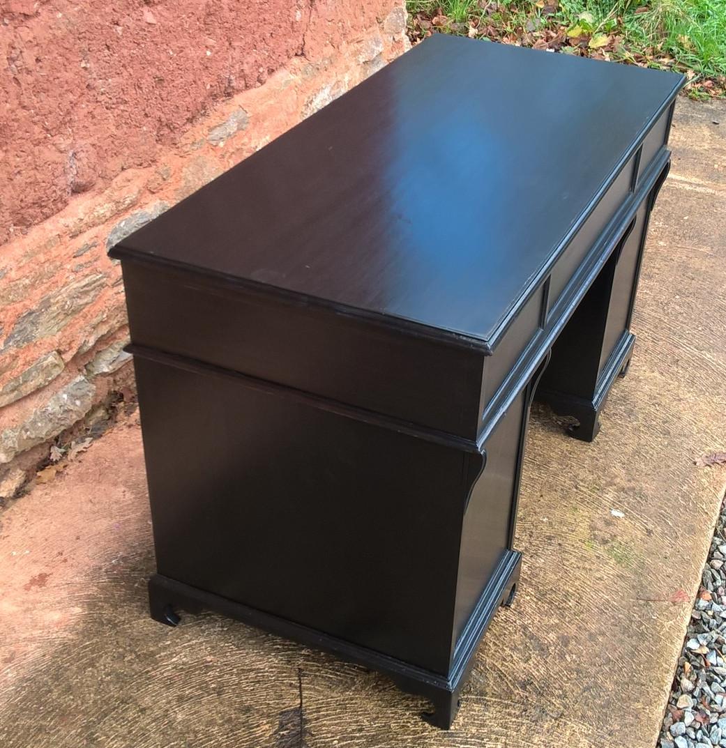 Stunning Vintage Upcycled 9 Drawer Pedestal Desk