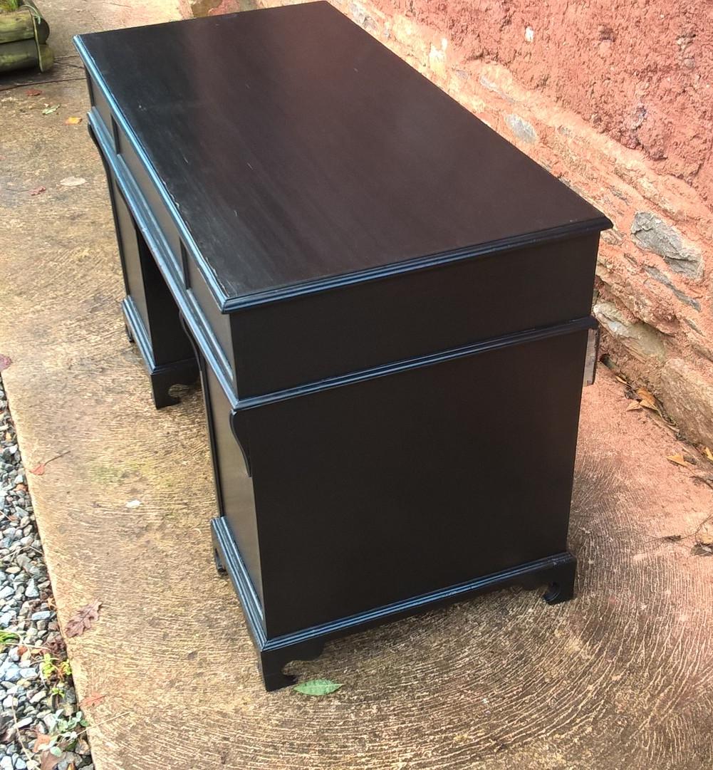 Stunning Vintage Upcycled 9 Drawer Pedestal Desk
