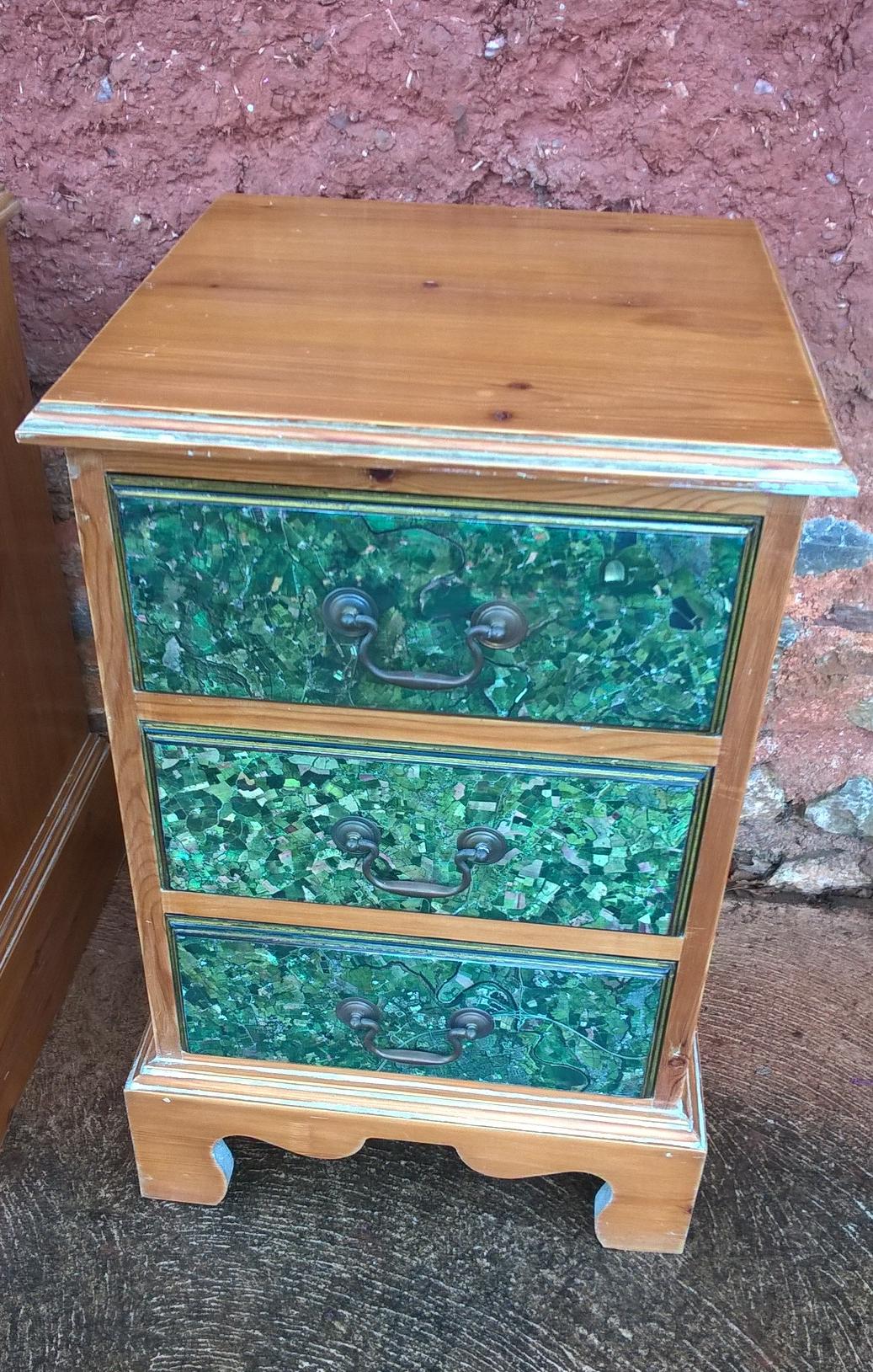 A Pair Of Vintage Stripped Pine Bedside Cabinets / Bedside Chests / Lamp Tables SOLD