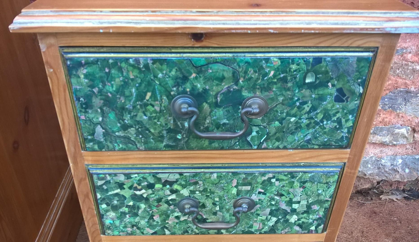 A Pair Of Vintage Stripped Pine Bedside Cabinets / Bedside Chests / Lamp Tables SOLD