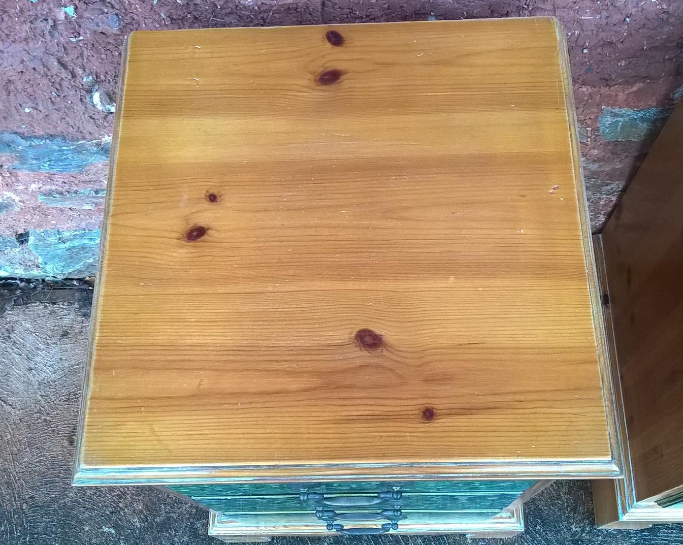 A Pair Of Vintage Stripped Pine Bedside Cabinets / Bedside Chests / Lamp Tables SOLD