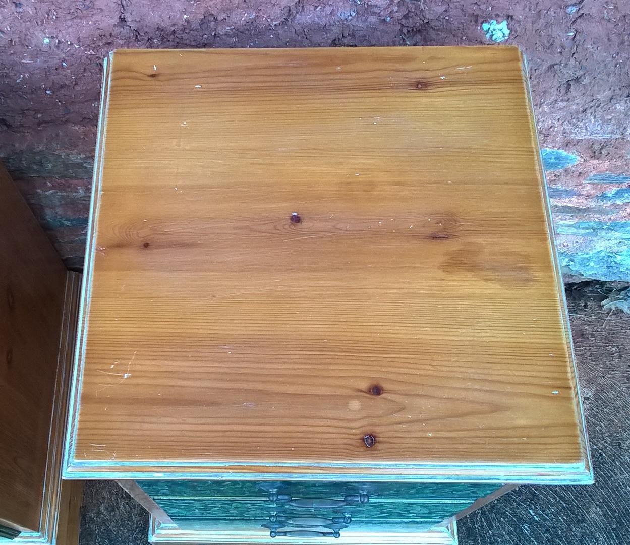 A Pair Of Vintage Stripped Pine Bedside Cabinets / Bedside Chests / Lamp Tables SOLD