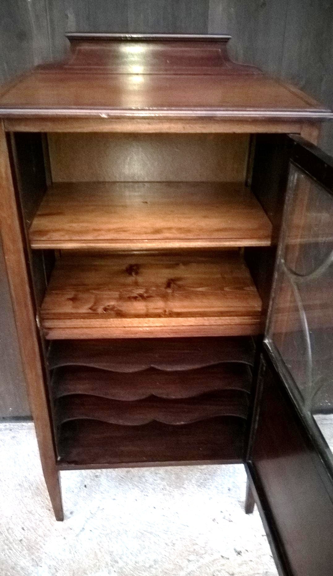 Attractive Vintage Upcycled Mahogany Music Cabinet ( SOLD )