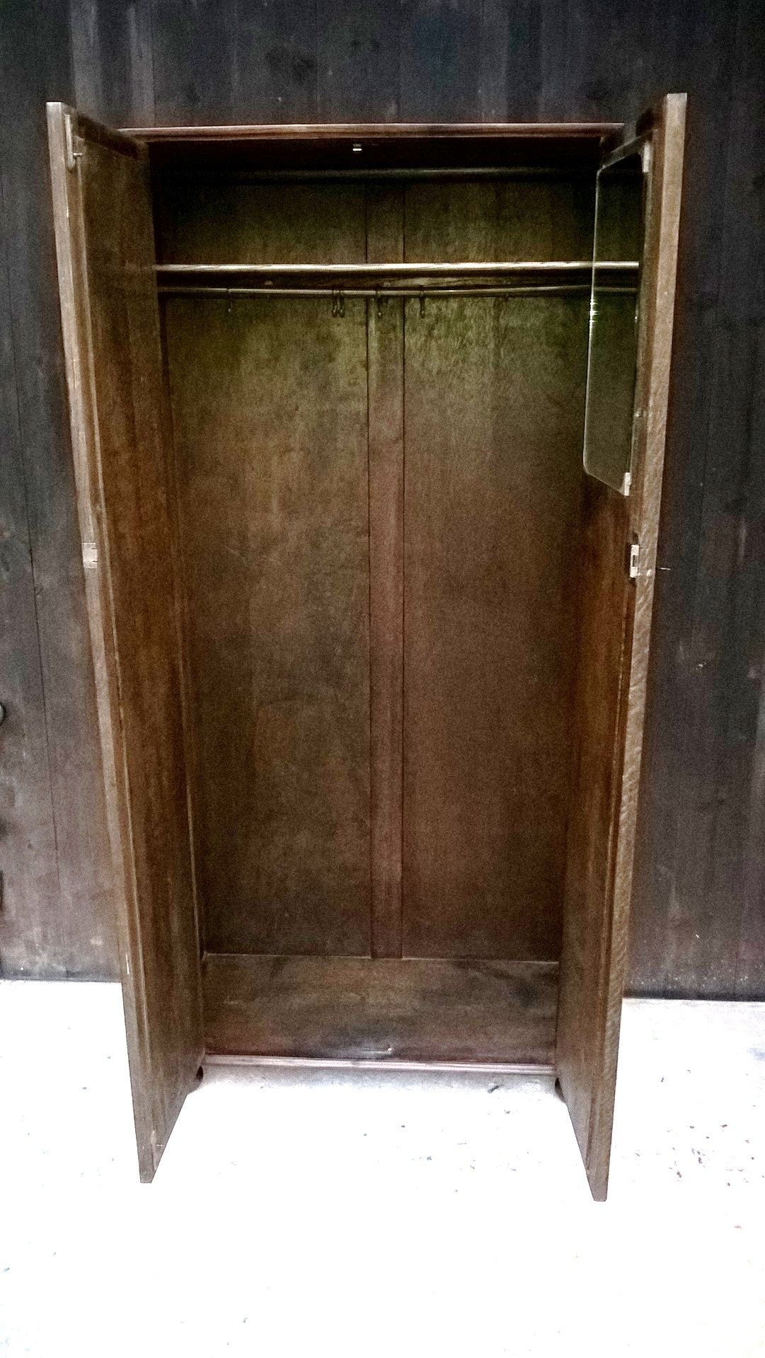 Superb Quality Arts And Crafts Hall Robe / Gentlemans Wardrobe