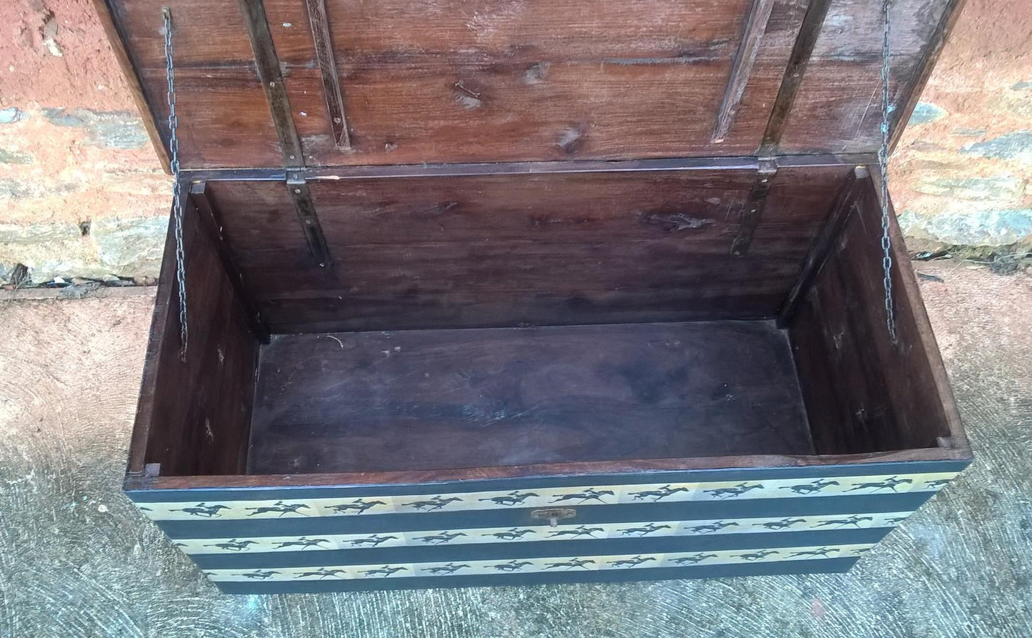 Vintage Hardwood Storage Chest - Upcycled Blanket Box - Coffee Table