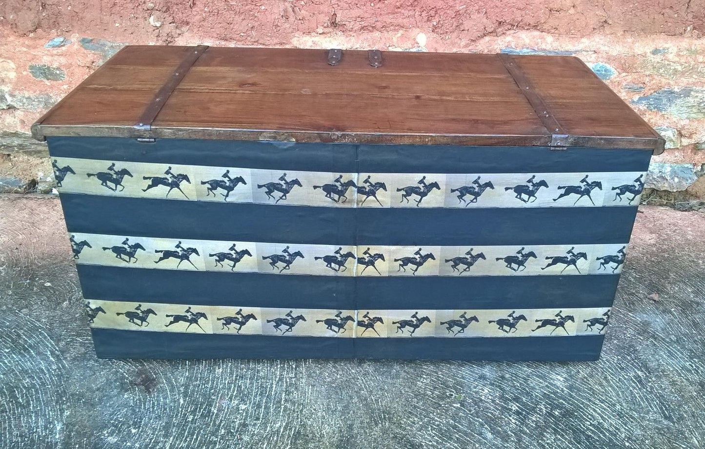 Vintage Hardwood Storage Chest - Upcycled Blanket Box - Coffee Table