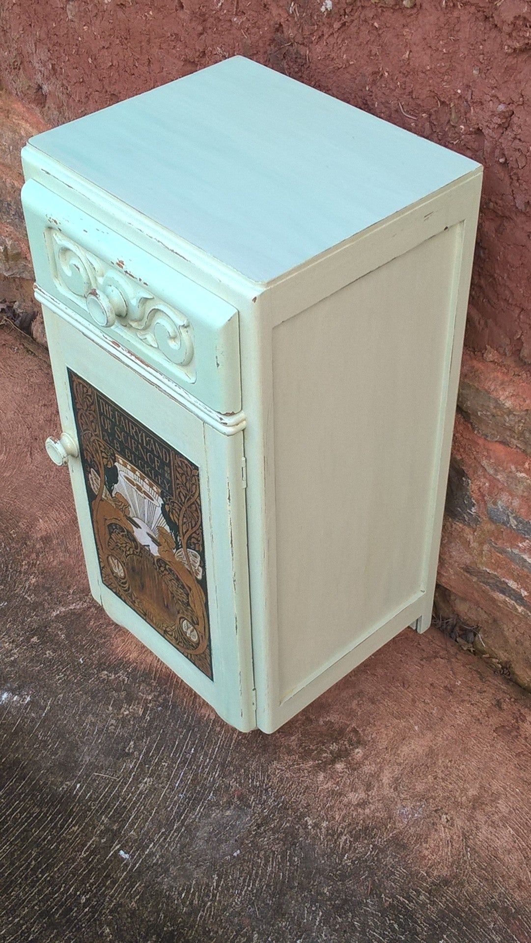 Beautifully Upcycled Vintage Bedside Cabinet - Pot Cupboard - Lamp Table