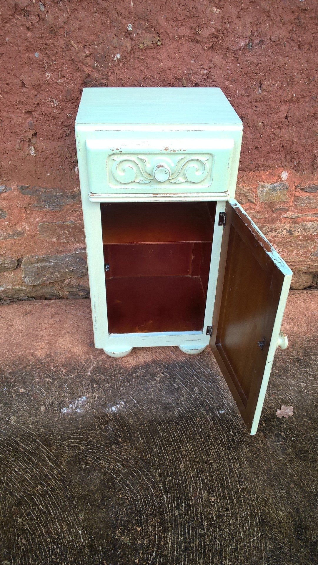 Beautifully Upcycled Vintage Bedside Cabinet - Pot Cupboard - Lamp Table