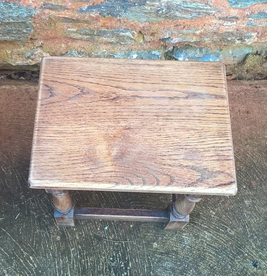 Rustic Vintage Nest Of Oak Tables Made By Jaycee