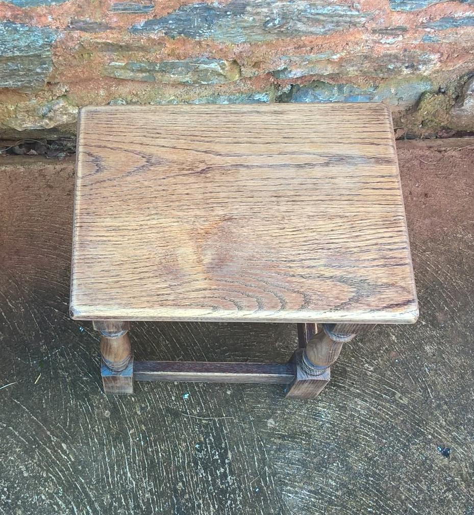 Rustic Vintage Nest Of Oak Tables Made By Jaycee