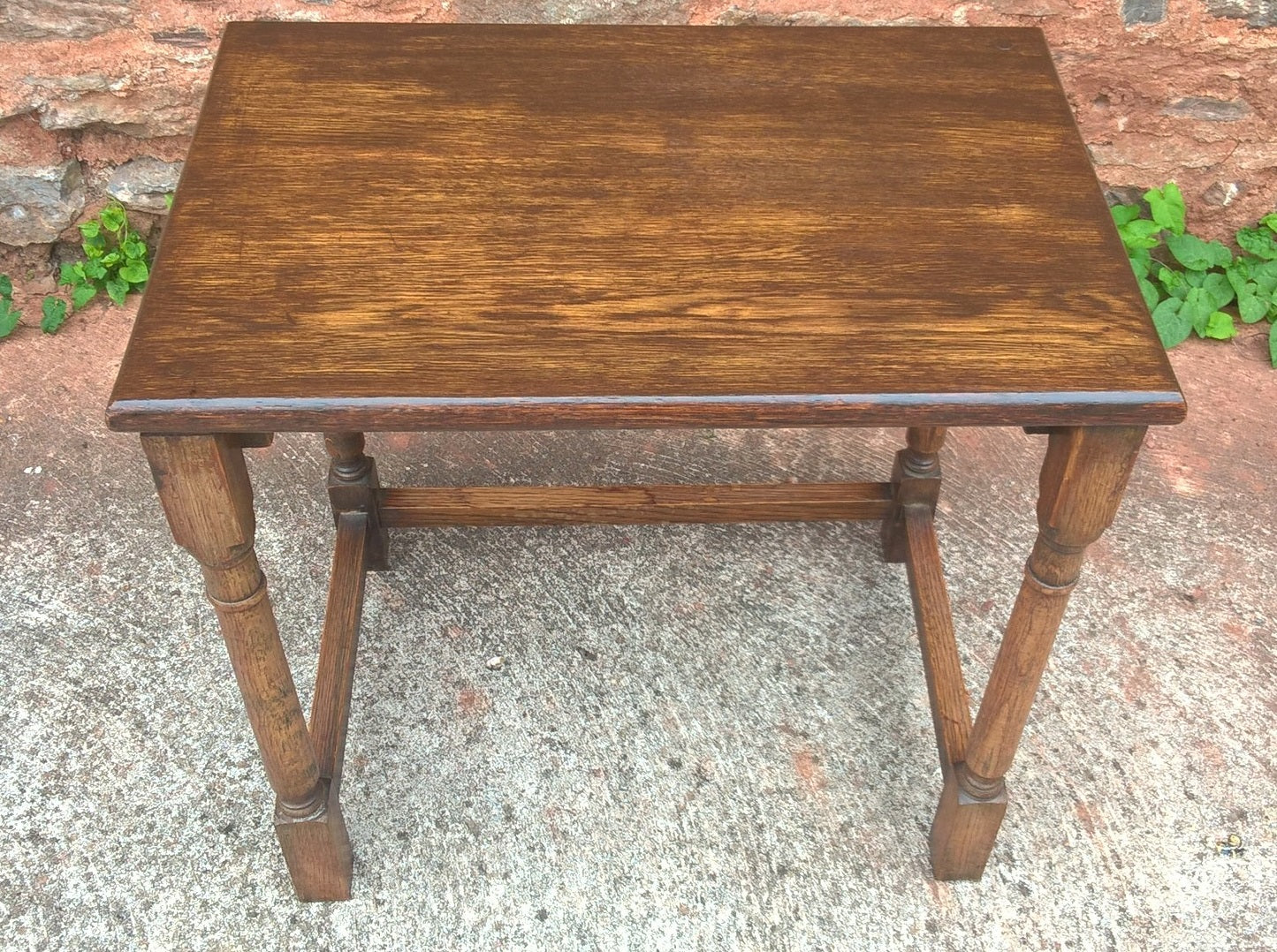 Oak Nest Of Tables / Superior Quality Solid Oak / Old Charm Style