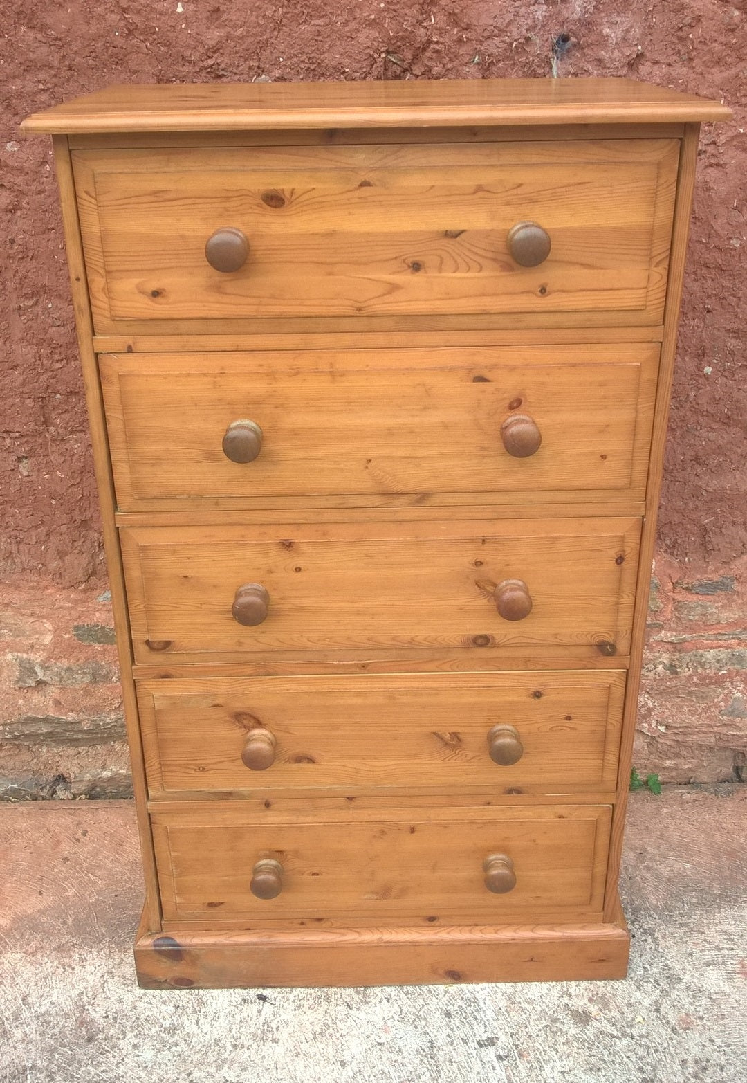 Good Quality Solid Pine Tallboy Chest Of Drawers