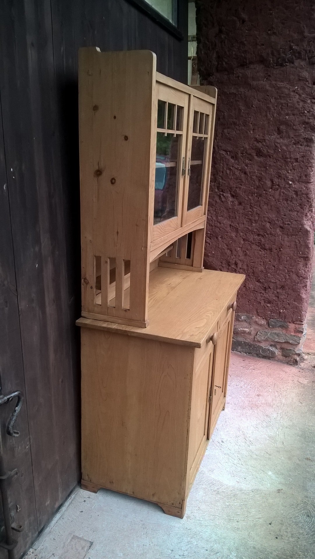 Vintage Stripped Pine Dresser / Vintage Pine Kitchen Cabinet