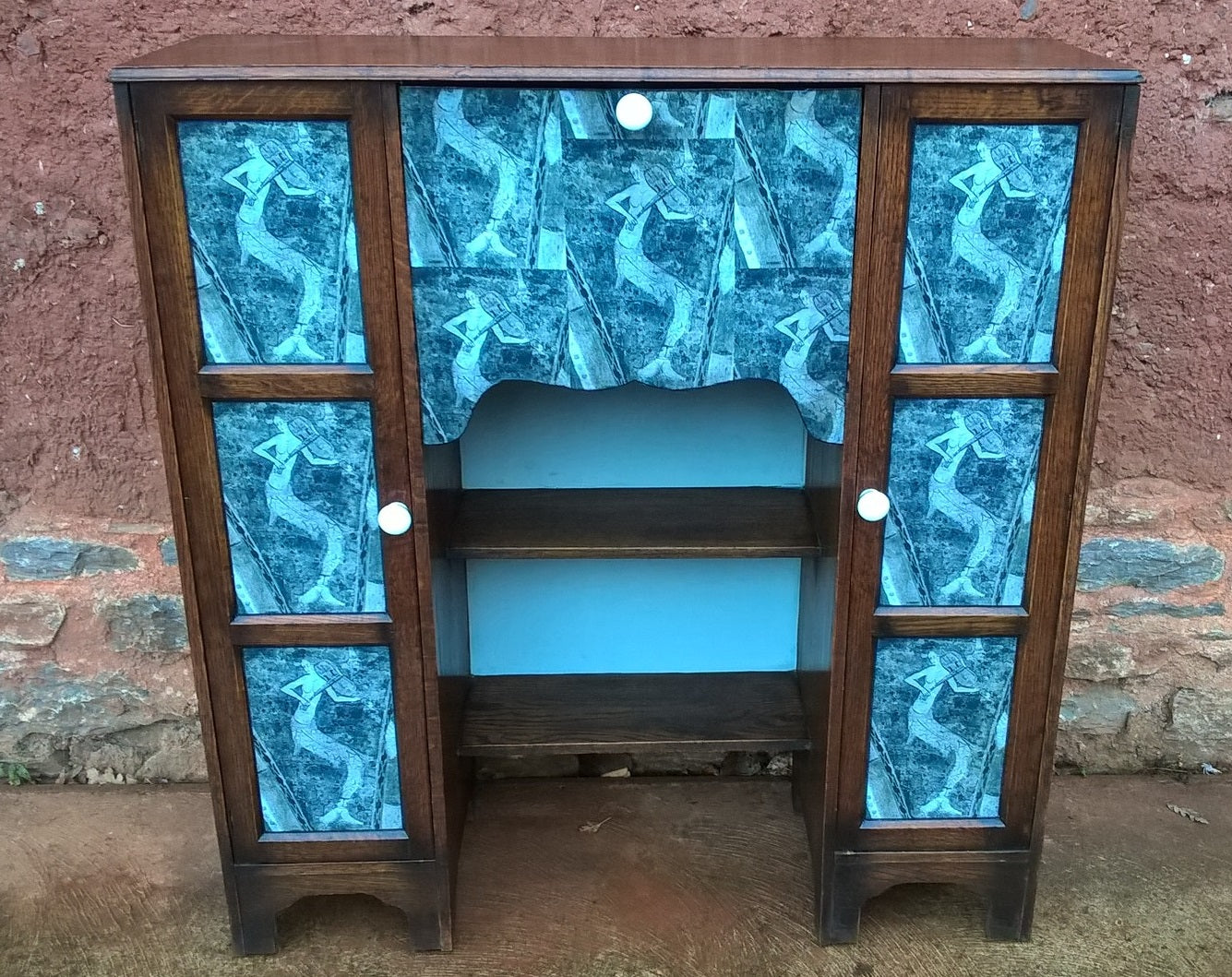 248.....Stunning Bureau Bookcase / Upcycled Desk (SOLD )