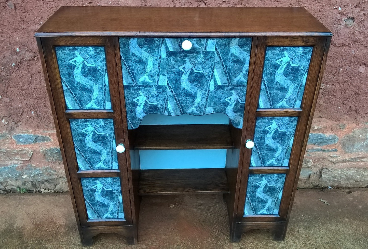 248.....Stunning Bureau Bookcase / Upcycled Desk (SOLD )