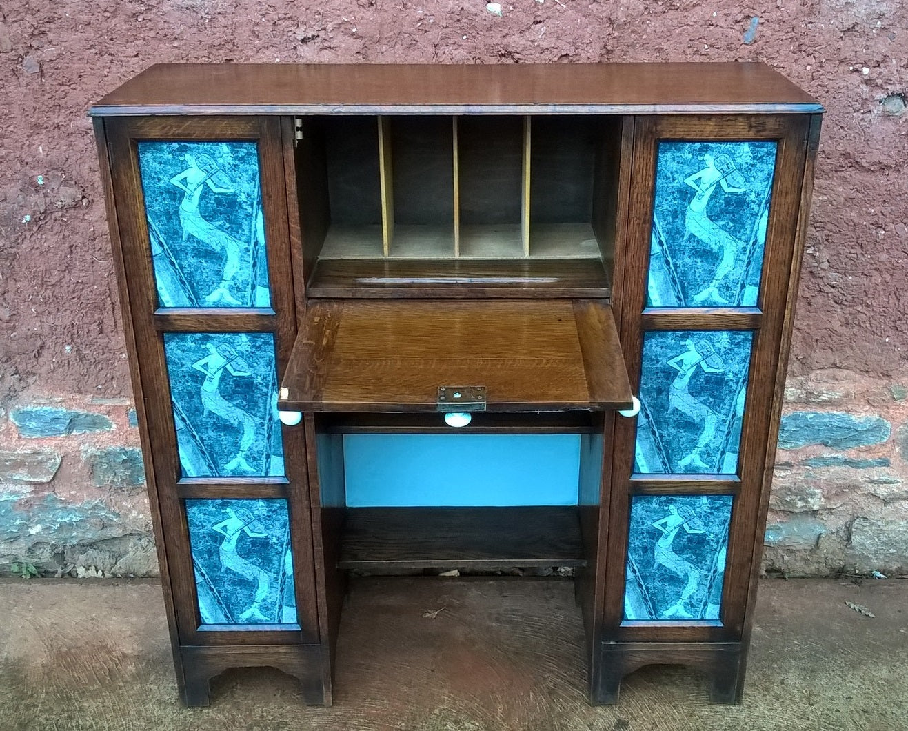 248.....Stunning Bureau Bookcase / Upcycled Desk (SOLD )