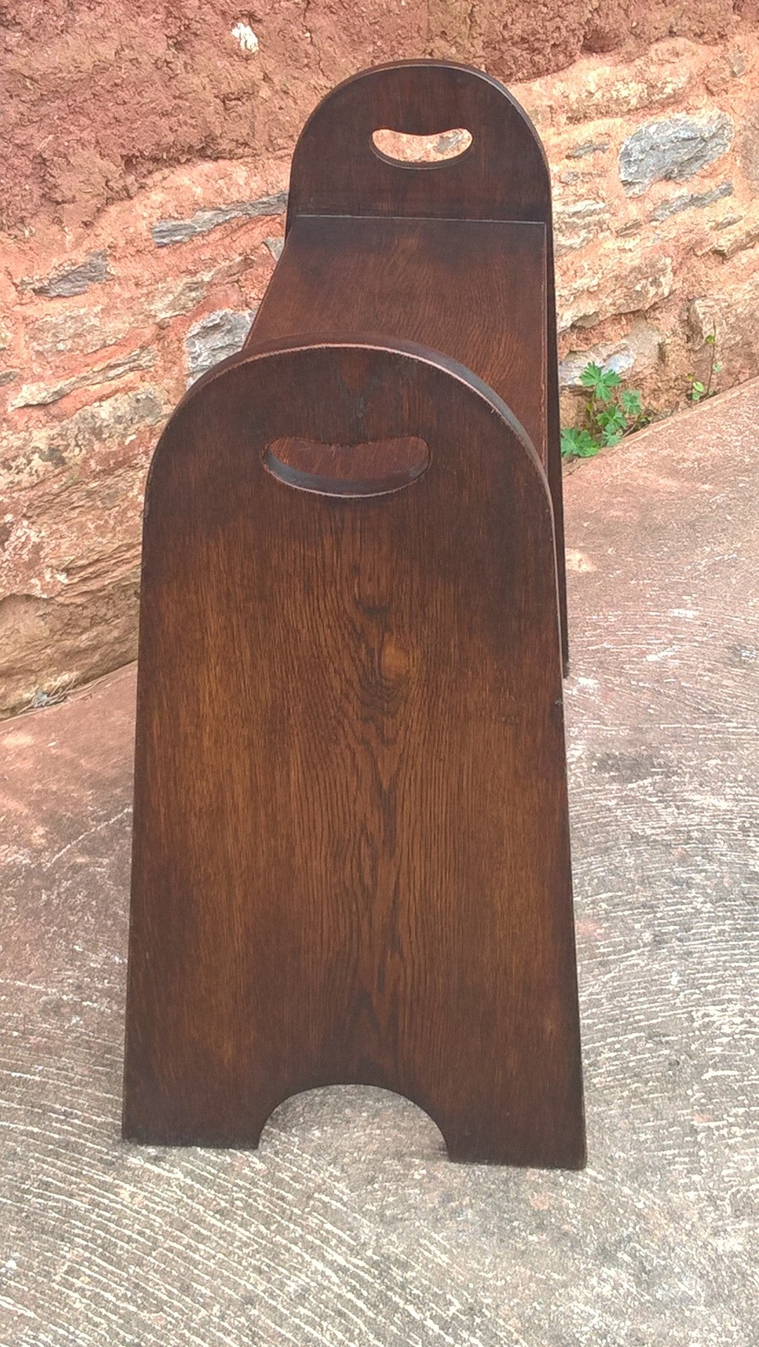 Arts And Crafts Oak Boot Stool / Vintage Oak Stool