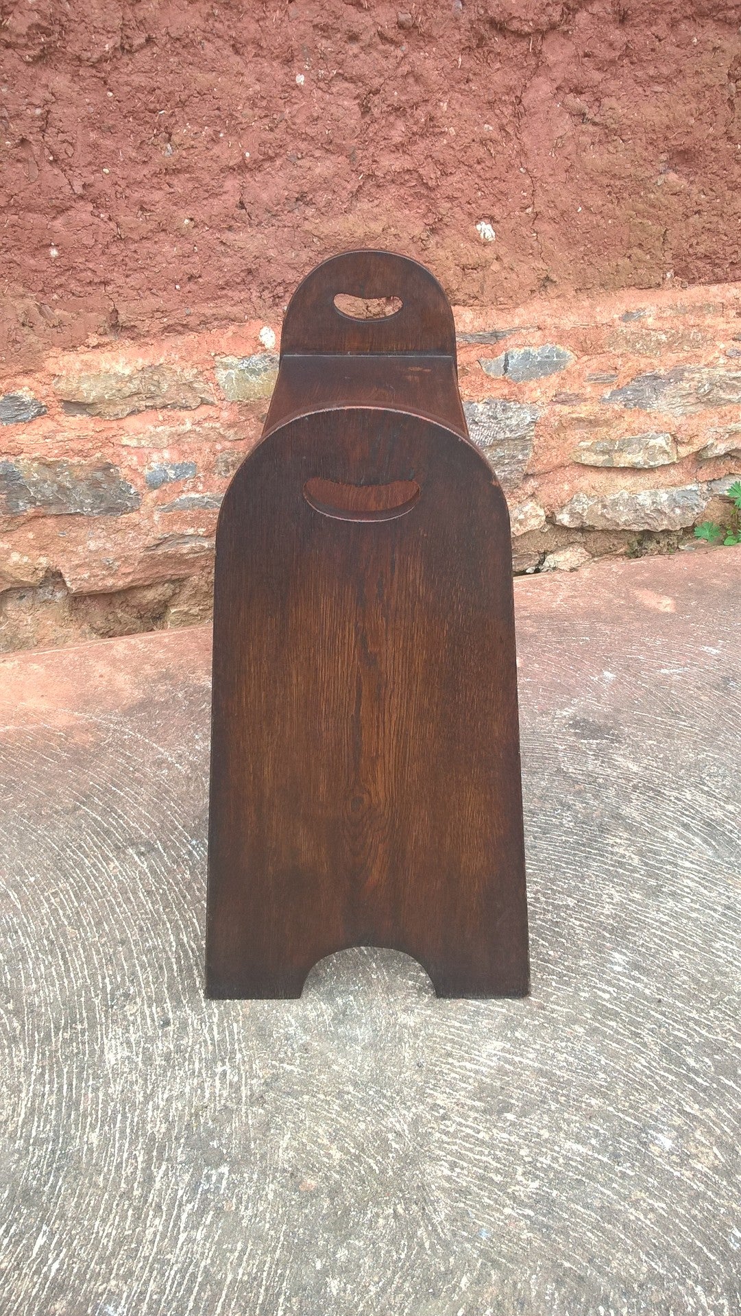 Arts And Crafts Oak Boot Stool / Vintage Oak Stool