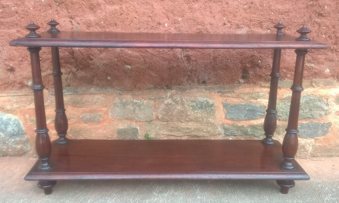 Antique Mahogany Display Shelf