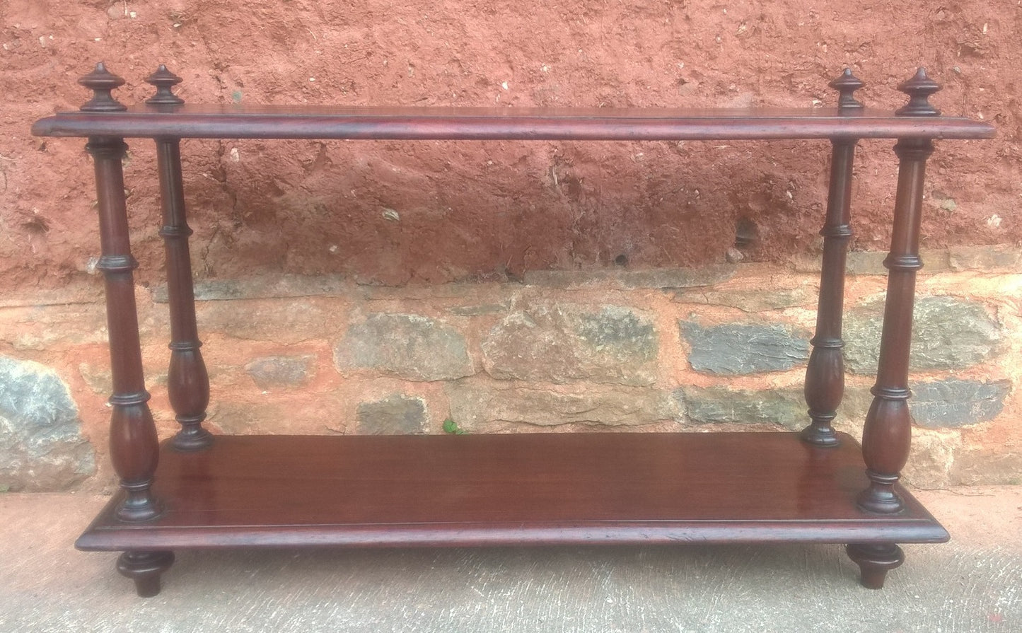 Antique Mahogany Display Shelf