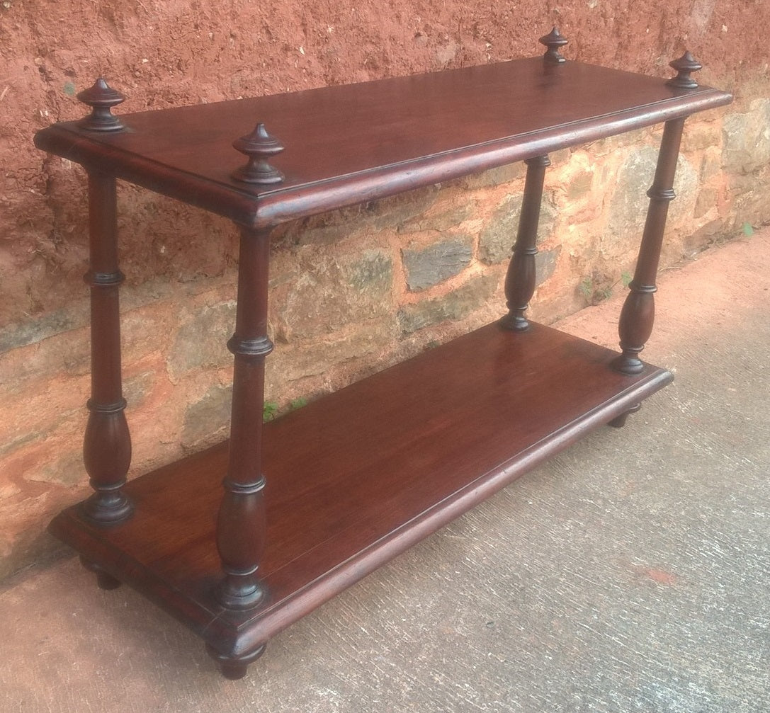 Antique Mahogany Display Shelf