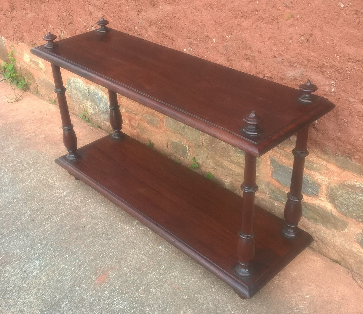 Antique Mahogany Display Shelf