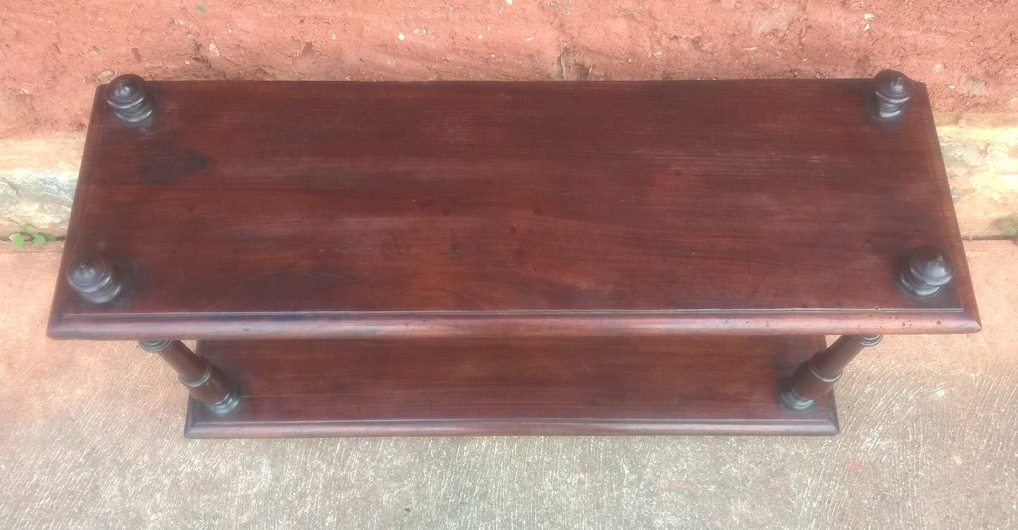 Antique Mahogany Display Shelf
