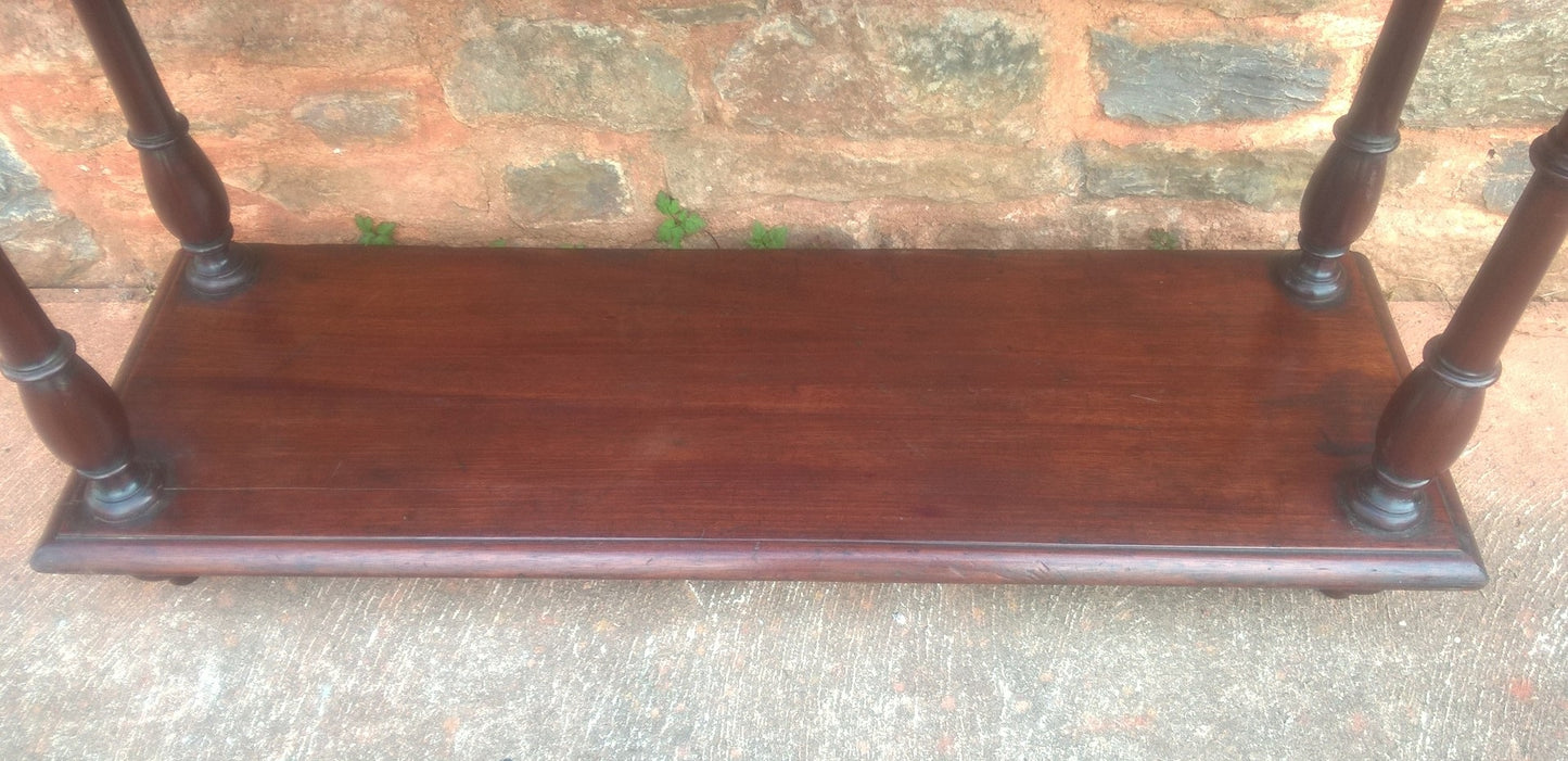 Antique Mahogany Display Shelf