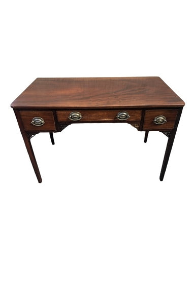 000920....Handsome Antique Mahogany Writing Or Hall Table ( sold )
