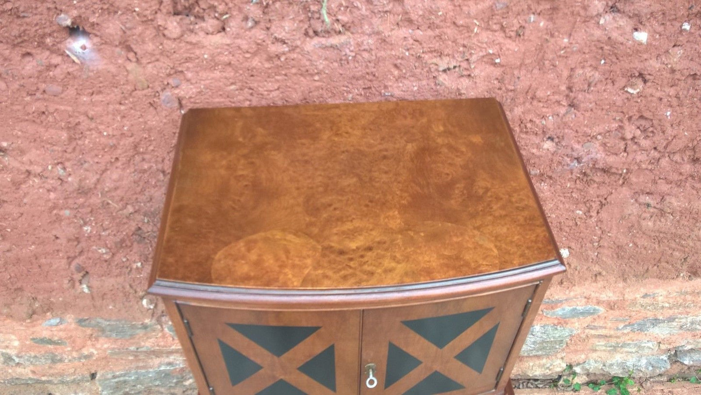 Walnut Tallboy / Drinks Cabinet / Chest Of Drawers