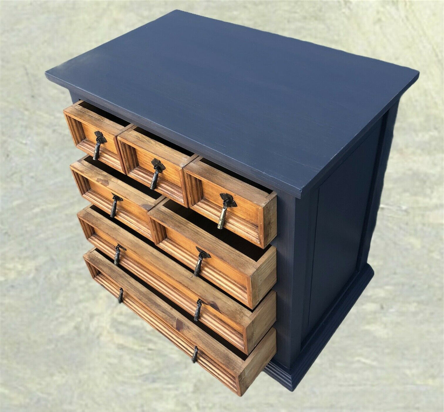 Handsome Pair Of Pine Bedside Chests / Rustic Small Chests ( SOLD )
