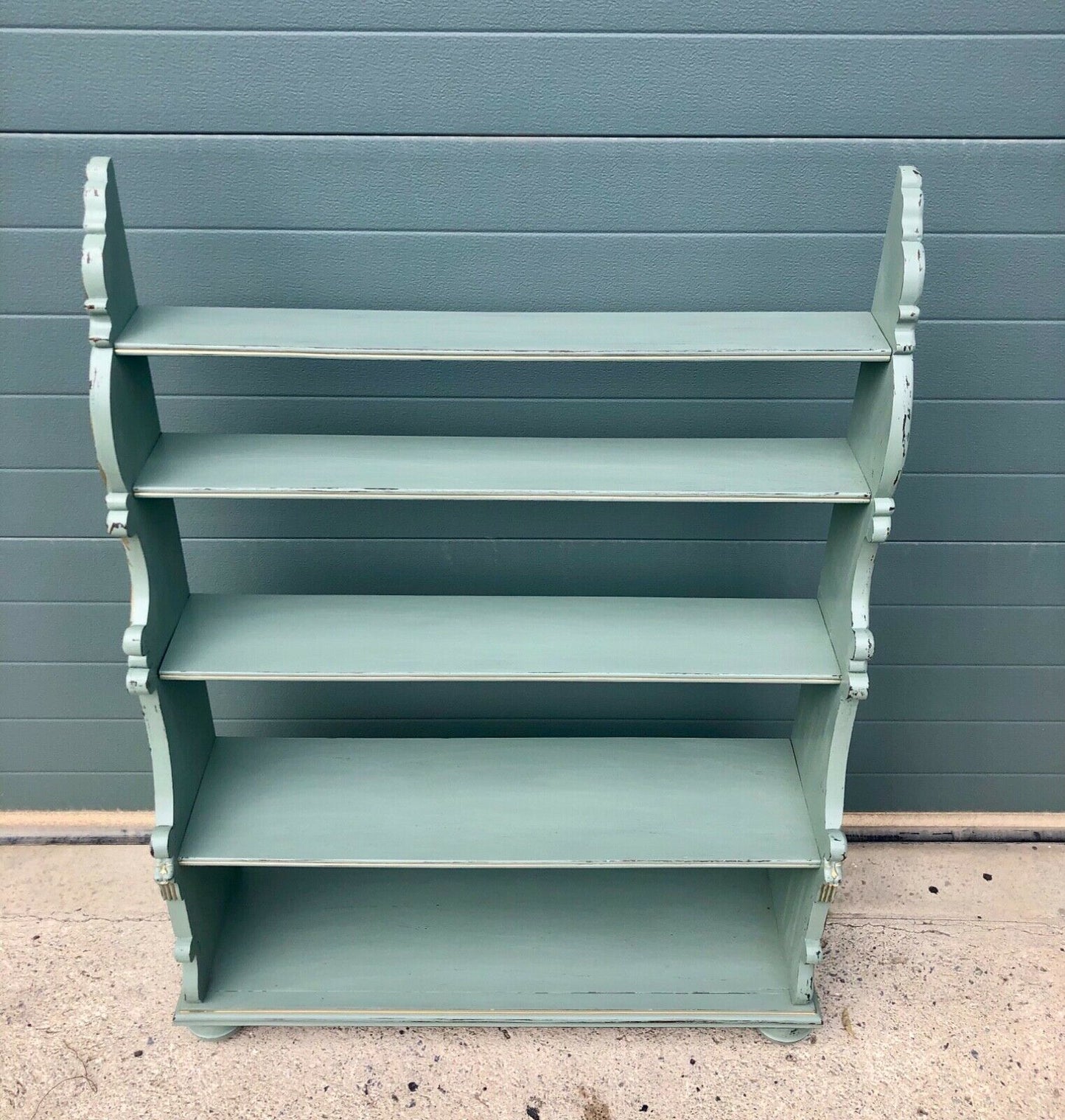 Handsome Vintage Regency Style Carved Bookcase ( SOLD )